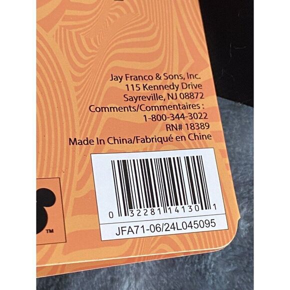 Disney Stitch Halloween Bats Dark Gray Soft Plush Throw Blanket 60” x 70” NEW - Picture 7 of 12